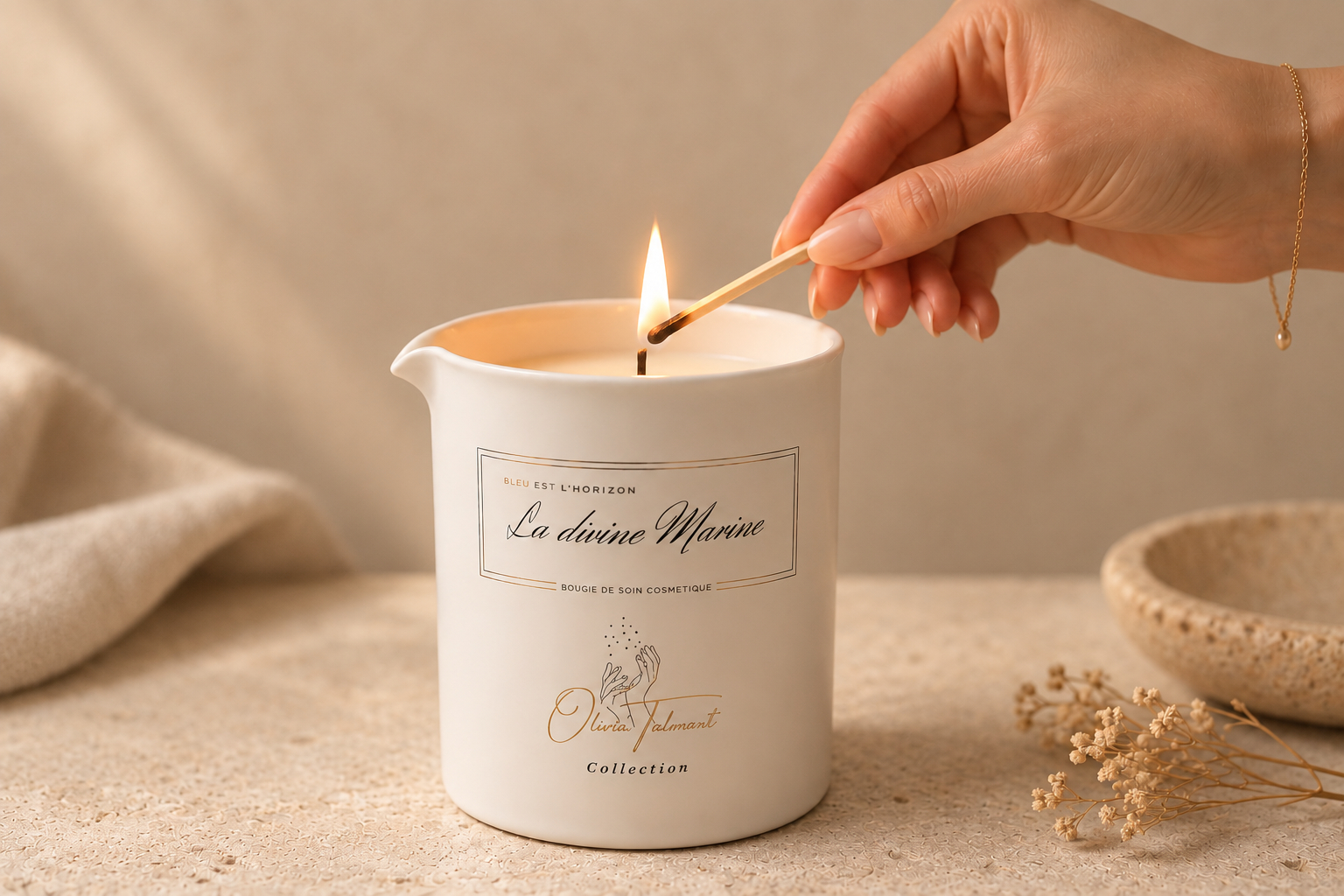 Allumer la bougie La Divine Marine